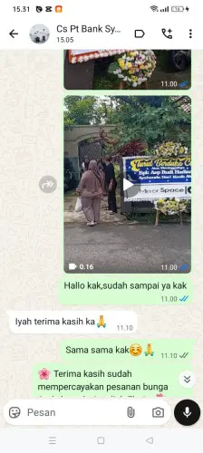 Testimonial Papan Bunga dalembalar