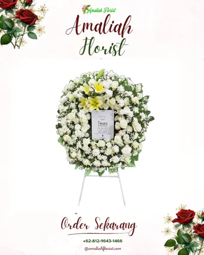 Krans Bunga Duka Cita dalembalar